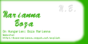 marianna boza business card